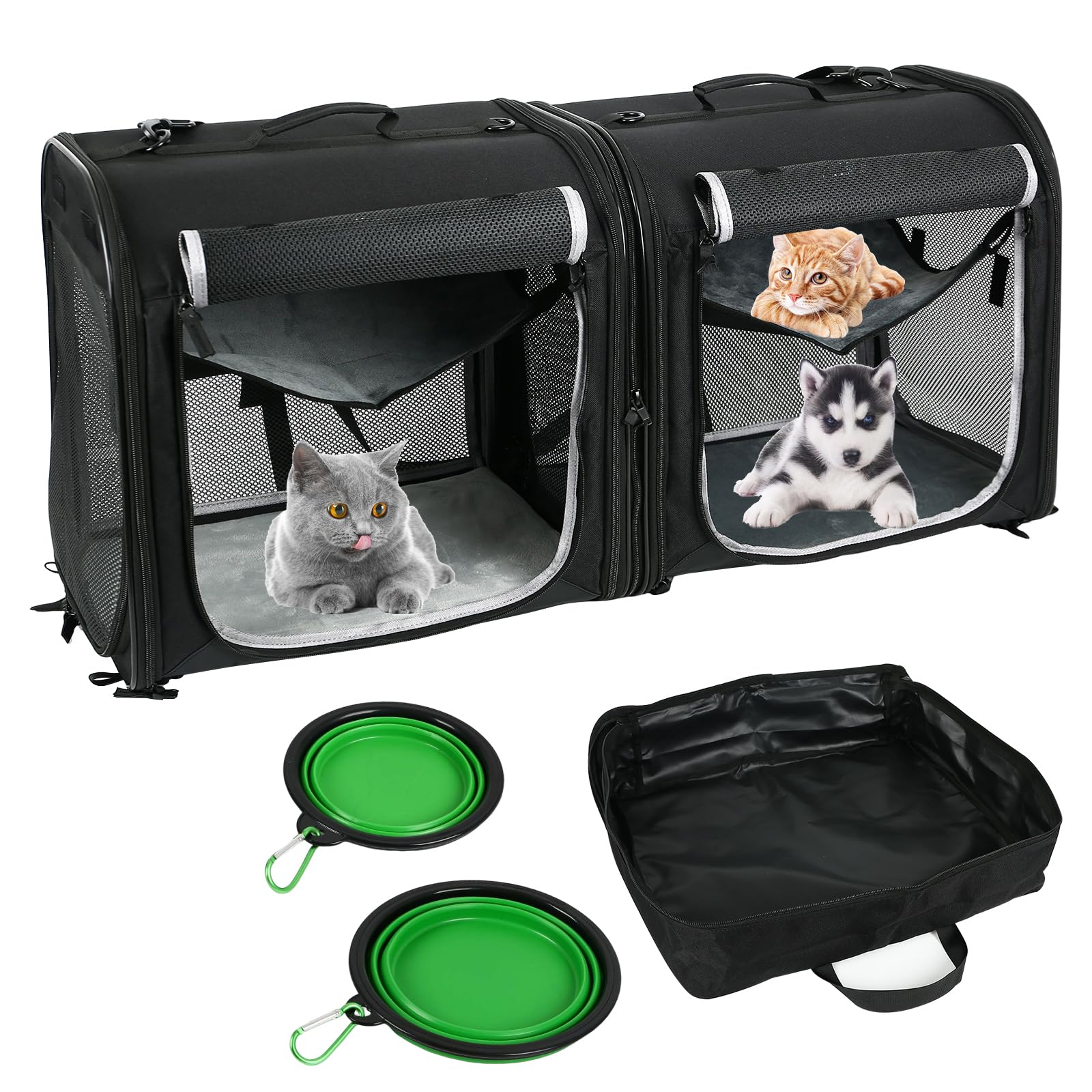 pet carriers and travel supplies